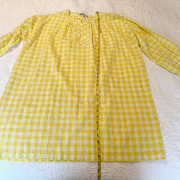 Madewell Yellow Gingham Tunic Dress - Small - Picture 14 of 16